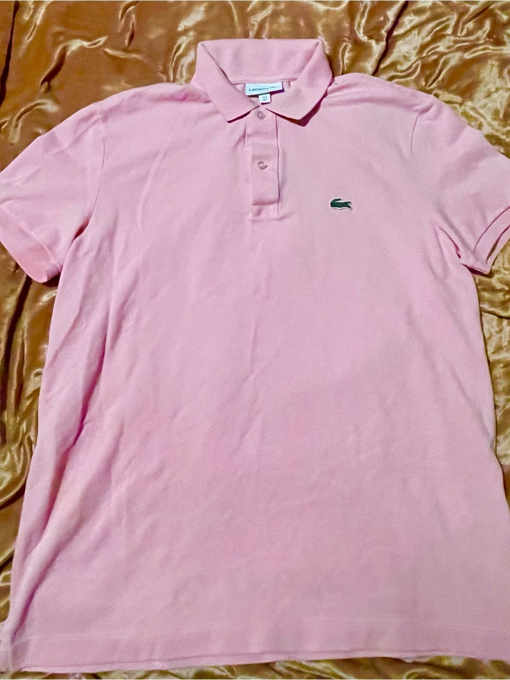 Lacoste Classic Fit Petit Piqué Polo Shirt - Light Pink Size: Large - Picture 6 of 9